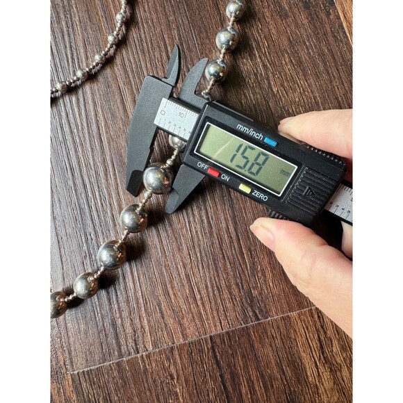 32" Vintage Desert Pearls Sterling Silver Necklace Graduated Bead 925 LONG - Picture 16 of 16